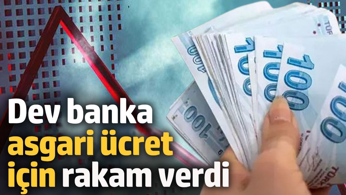 Dev banka asgari ücret için rakam verdi