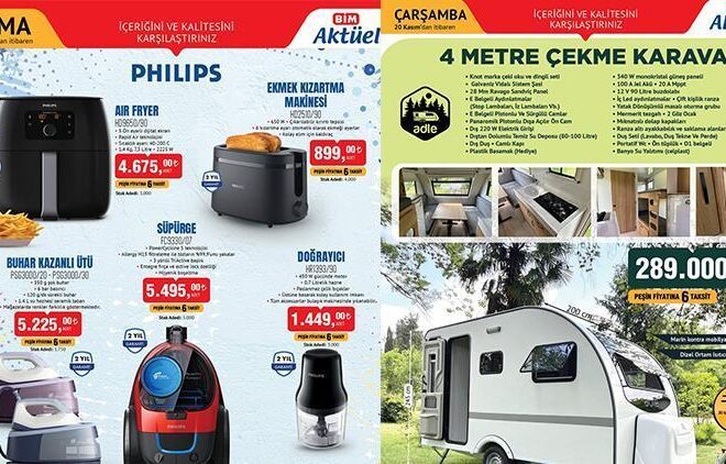 YARIN SATIŞTA! BİM AKTÜEL 19-20-22 KASIM 2024 KATALOĞU || Bim’de bu hafta gelecek ürünler neler? Bim katalog 4 Metre Çekme Karavan, Dikey Isıtıcı, Koltuk Temizleme Makinesi getiriyor….