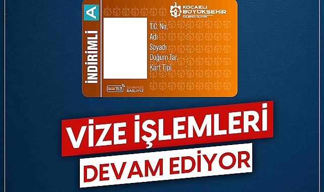 İndirimli Kocaeli Kartları için vize uyarısı