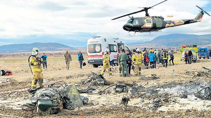 Isparta’da askeri helikopter düştü: Biri tuğgeneral 6 asker şehit