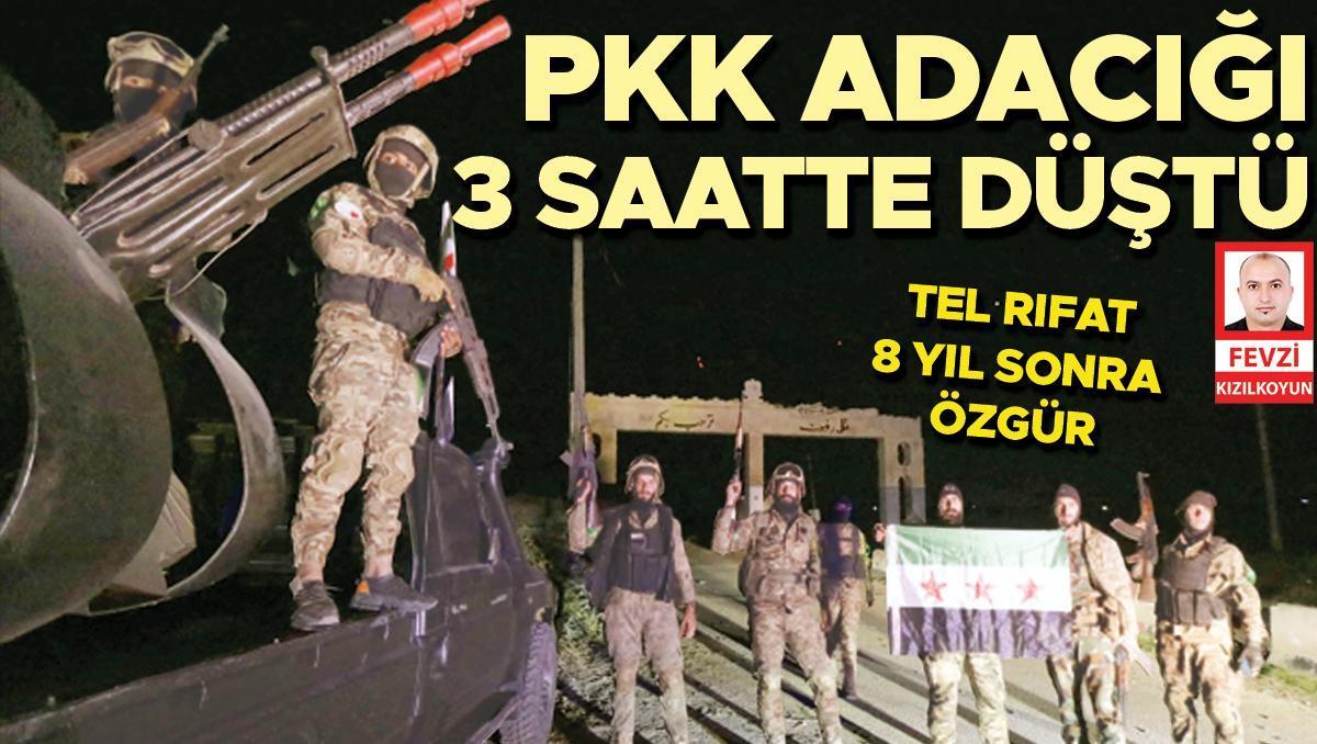 Tel Rıfat 3 saatte düştü! PKK/YPG tanklarını bile bırakıp kaçtı