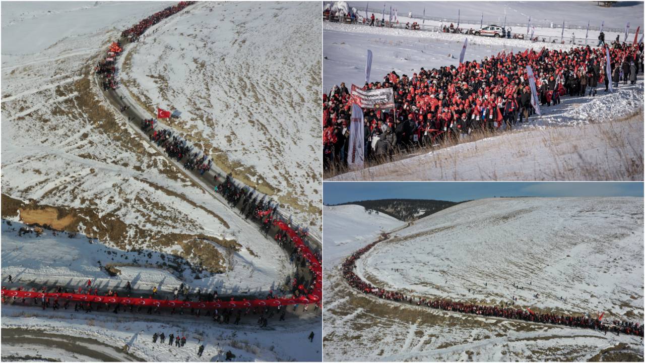 Türkiye, “Bu toprakta izin var” temasıyla Sarıkamış’ta şehitler için yürüdü