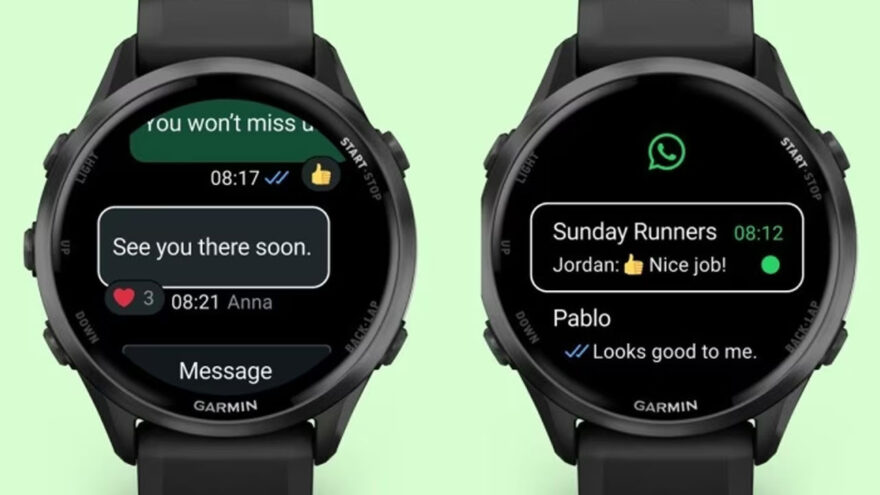 WhatsApp, Garmin akıllı saatlere resmi olarak geldi