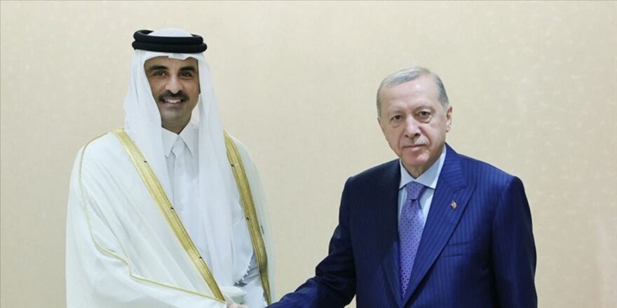 Erdoğan, Katar Emiri Al Sani ile görüştü
