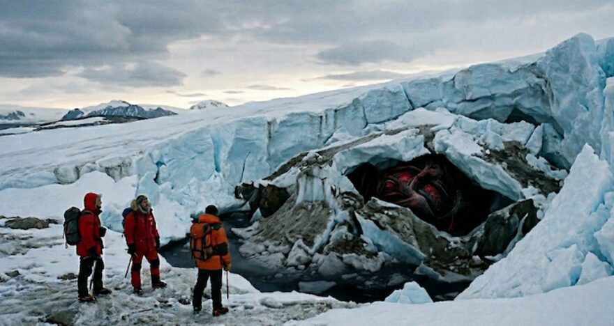 Eriyen buzların altından ‘normal olmayan’ bir şey çıktı