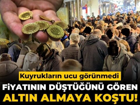 Fiyatının düştüğünü gören altın almaya koştu! Kuyrukların ucu görünmedi