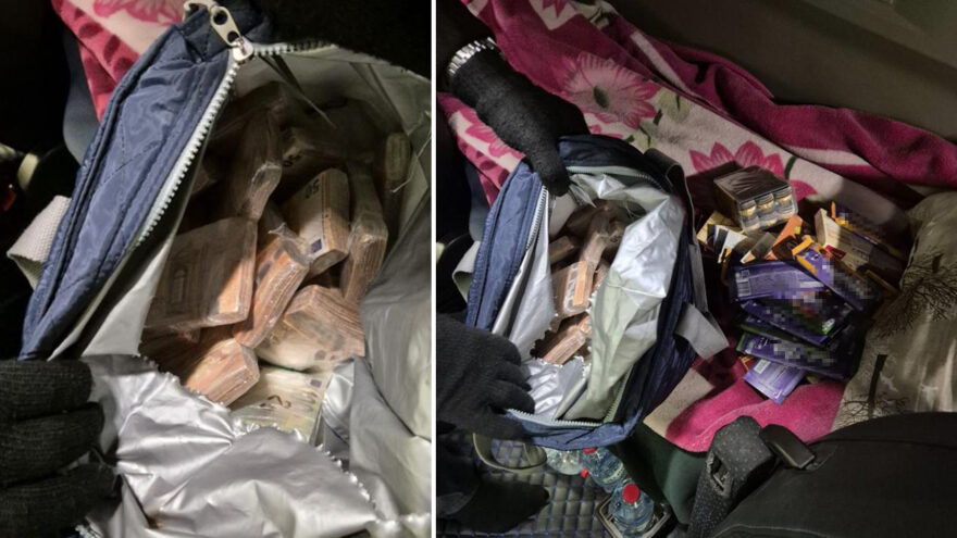 TIR’daki çikolata dolu çantadan balya balya euro çıktı