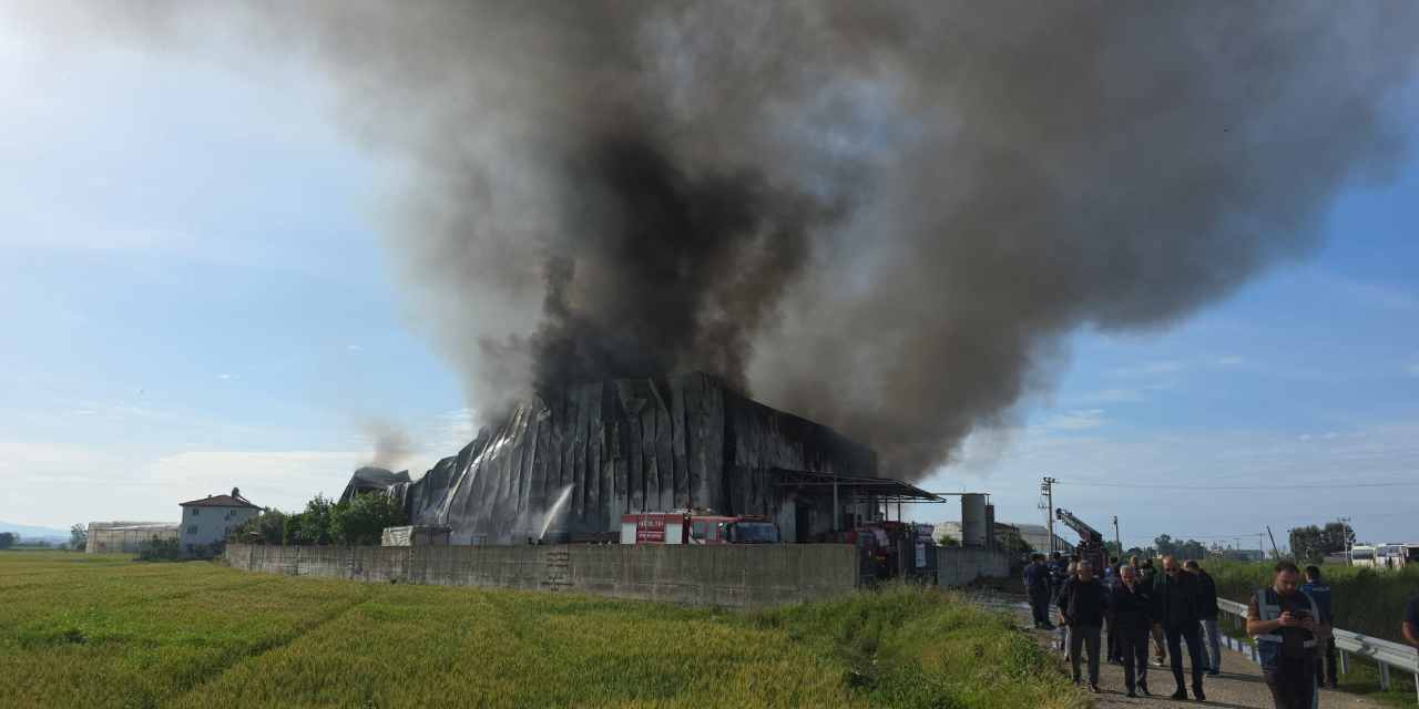 Antalya’da cips üretim tesisinde yangın: Fabrika kullanılamaz hale geldi