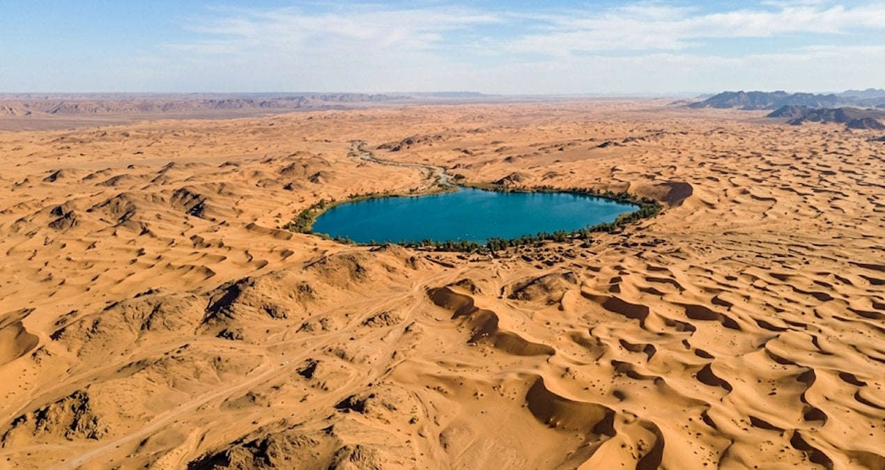 Çölün ortasında göl bulundu