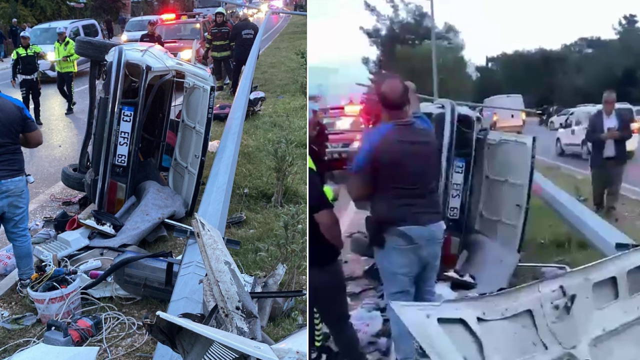 Faciadan dönüldü… Otomobil ikiye bölünde: Yaralılar var!