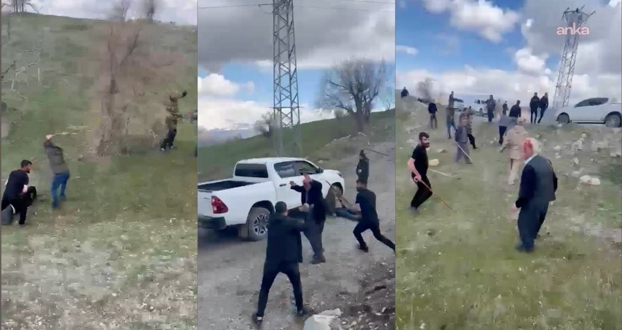 Ne genç kaldı ne yaşlı! 30 kişinin yaralandığı kavganın görüntüleri ortaya çıktı