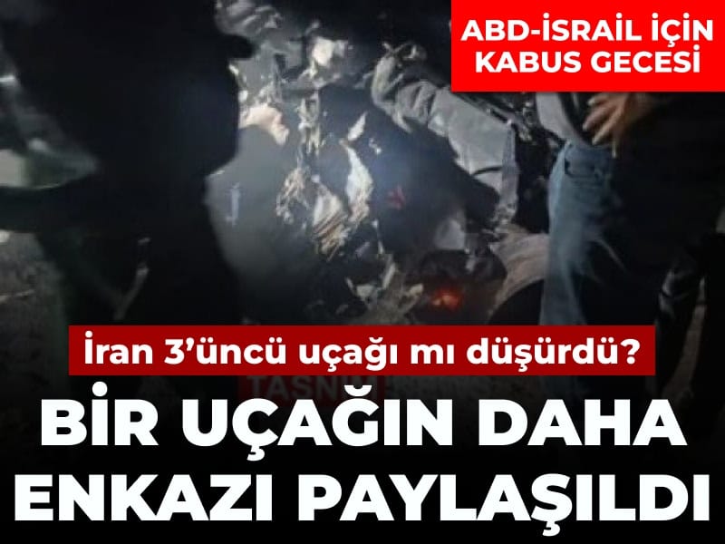 Son Dakika | İran, ABD-İsrail’e ait 3’üncü bir uçağın enkazını paylaştı