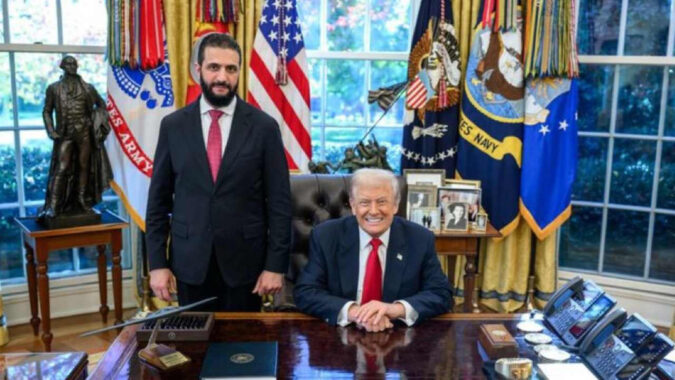 ABD Başkanı Trump ile Şara görüştü