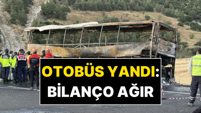 Denizli’de Yolcu Otobüsü Yandı: 8 Kişi Öldü!