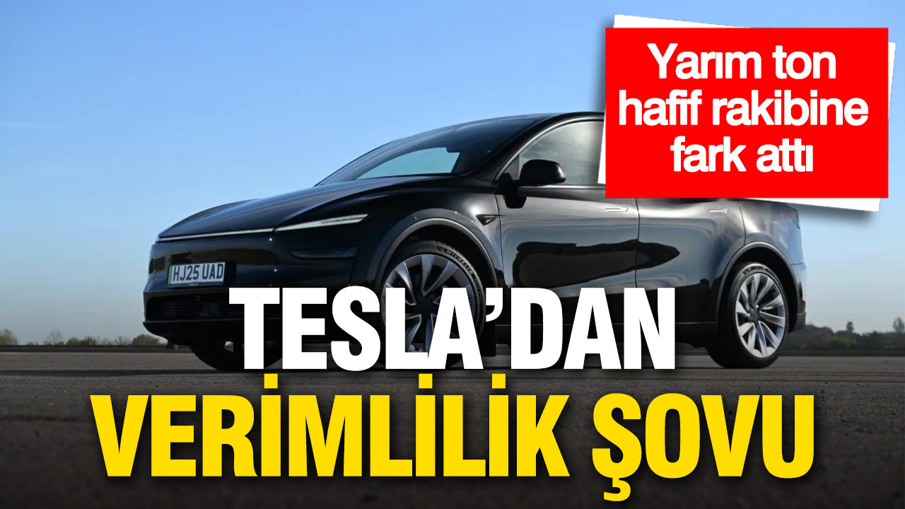 Tesla’dan verimlilik şovu: Yarım ton hafif rakibine fark attı