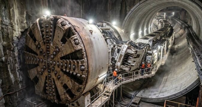 4 katlı bina büyüklüğündeki tünel açma makinesi ile şehrin kaderini değiştirecekler