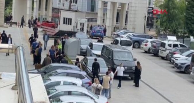 Adliye’yi karıştıran kavga: Merdiven boşluğundan atlamaya kalktı