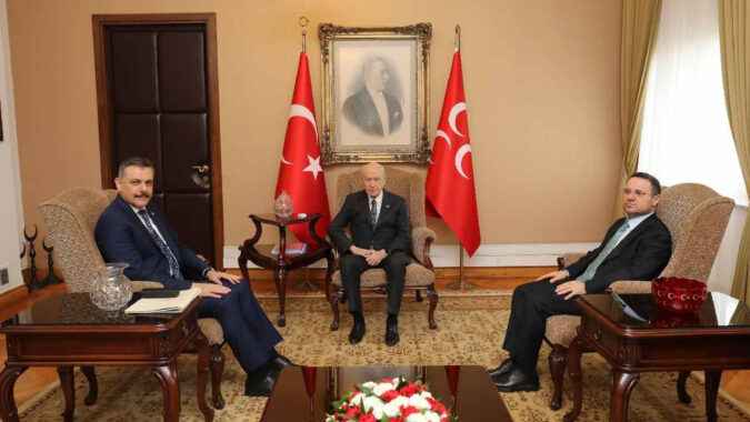 Akın Gürlek ve Mustafa Çiftçi Bahçeli’yi ziyaret etti
