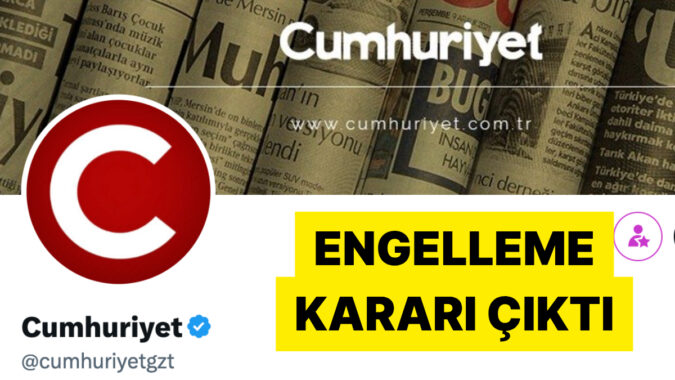 Cumhuriyet Gazetesi’nin X Hesabı Erişime Engellendi