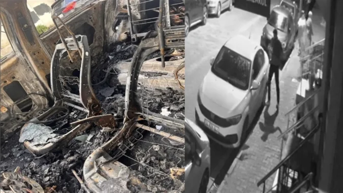 Esenyurt’ta tartıştığı eniştesi tarafından otomobili yakıldı: Beni de yakacağını söylüyor!