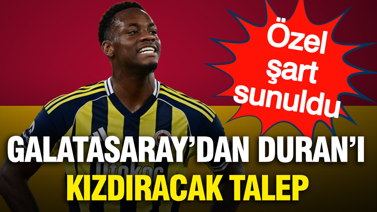 Galatasaray Duran’a özel şart sundu: Fenerbahçe dönemi buna mecbur bıraktı