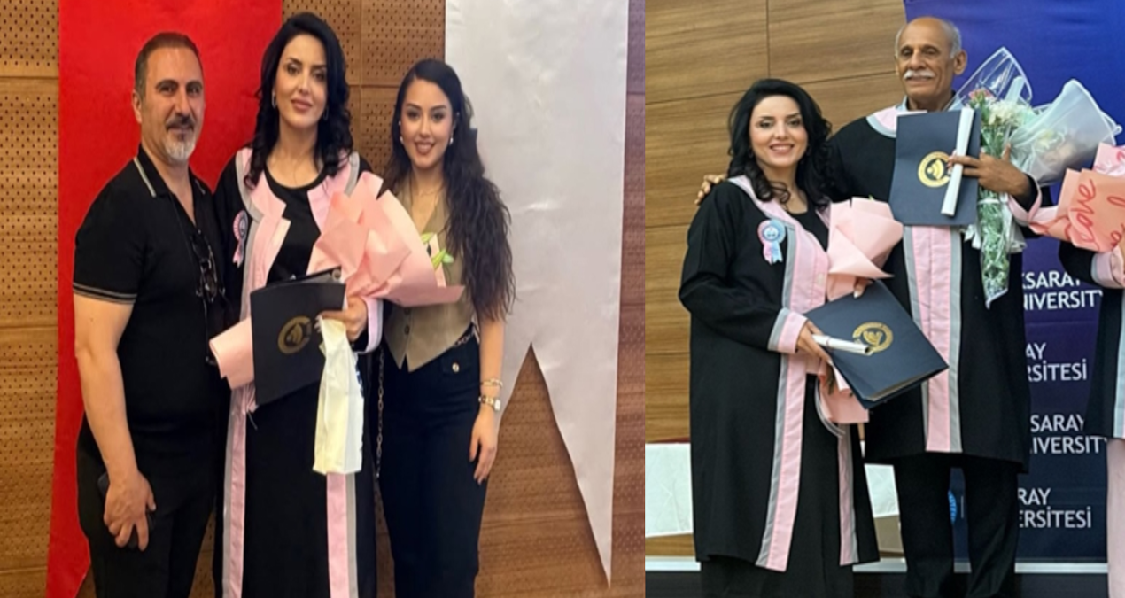 Kızını örnek aldı, bölüm 2.’si olarak mezun oldu