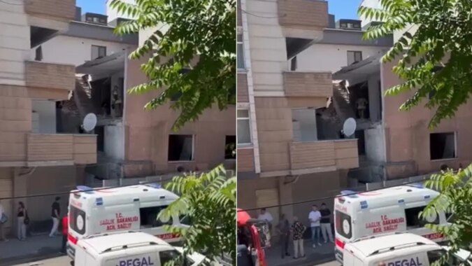 Küçükçekmece’de yıkımı yapılan binada çökme: Yaralılar var