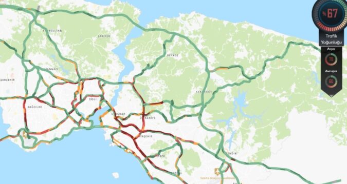 Megakent, pazartesi sabahına trafikle başladı