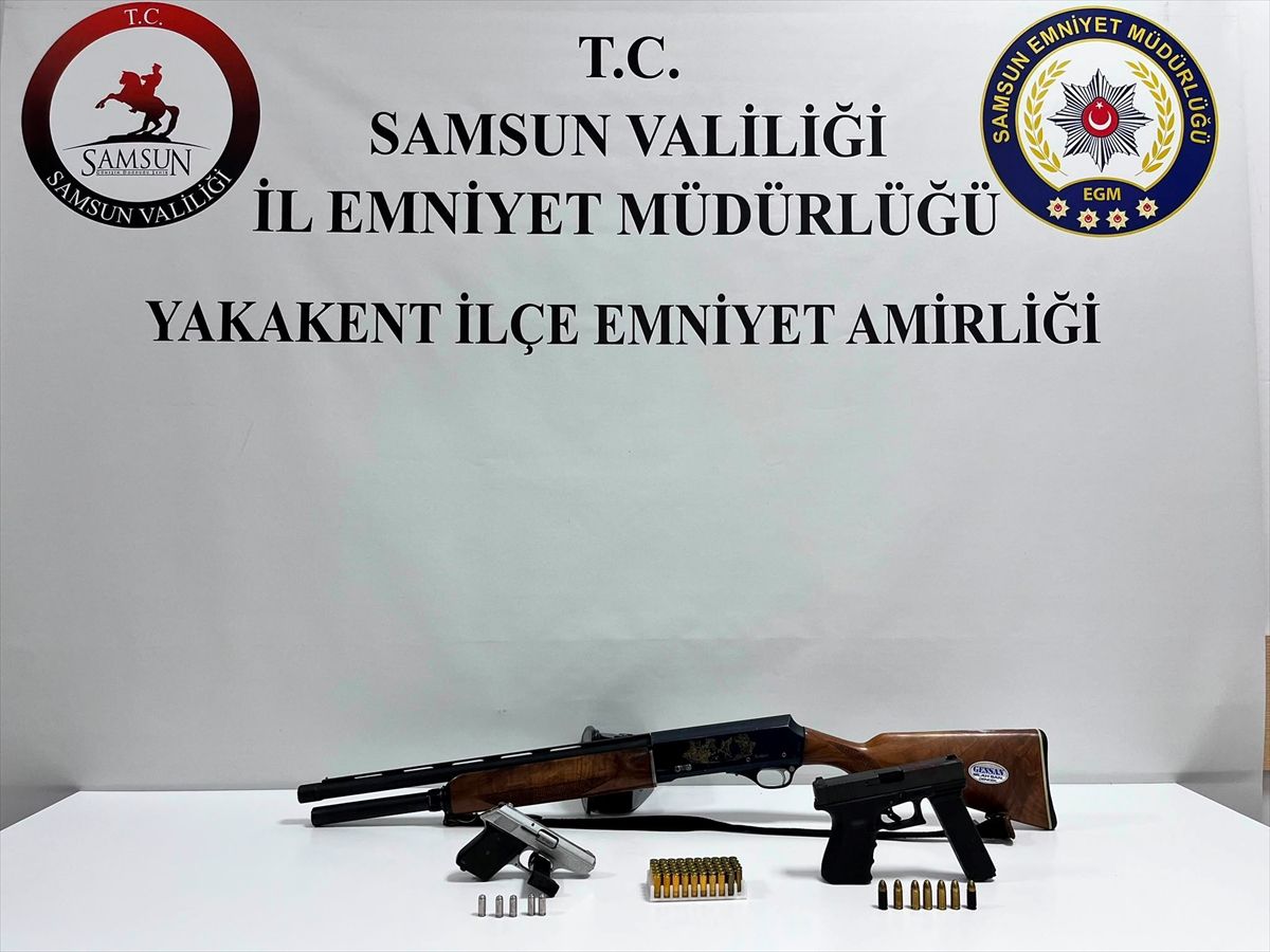 Samsun’da Ruhsatsız Silah Operasyonu