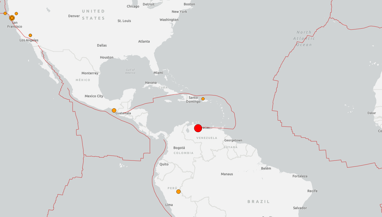 Venezuela’da 7.1’lik deprem