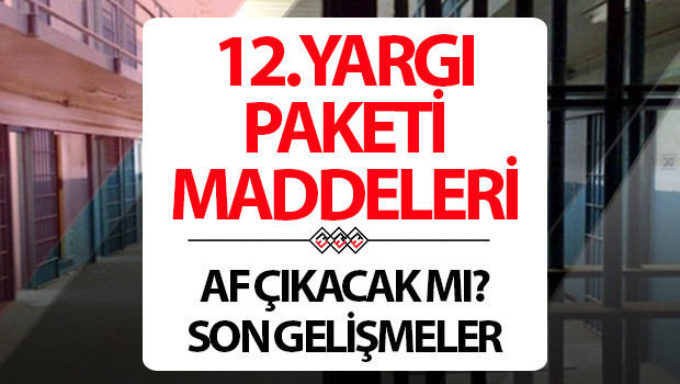 12.YARGI PAKETİ YÜRÜRLÜĞE GİRDİ Mİ SON DAKİKA | 12. Yargı Paketi ne zaman Resmi Gazete’de yayımlanacak? İnfaz düzenlemesi gelecek mi, af çıkacak mı? Meclis’te kabul edildi… İşte 12. Yargı Paketi içeriği ve maddeleri!