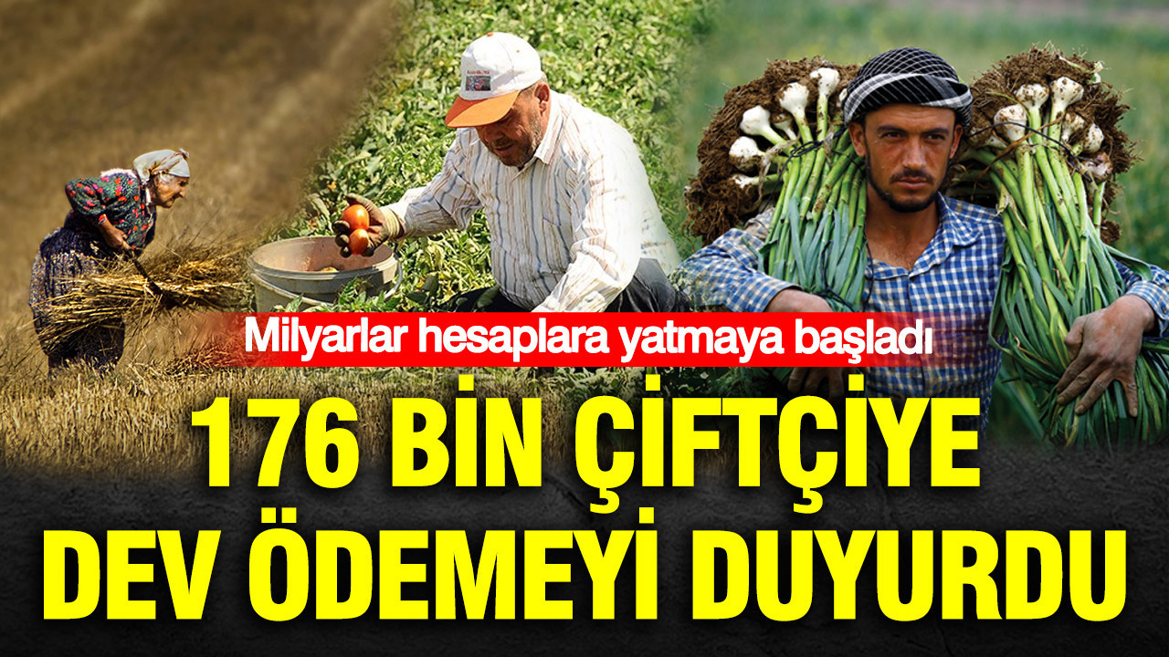 176 bin çiftçiye dev ödemeyi duyurdu: Milyarlar hesaplara yatmaya başladı