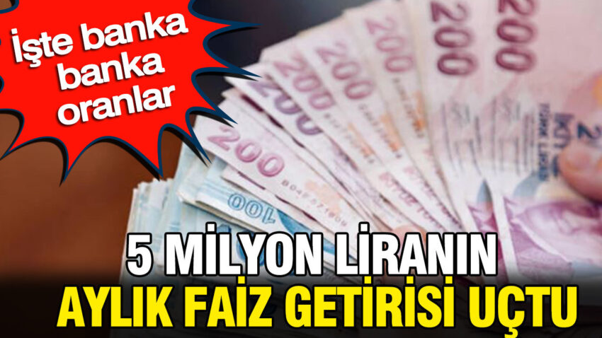 5 milyon liranin aylik faiz getirisi uctu iste banka banka oranlar 9iIwk1H9.jpg
