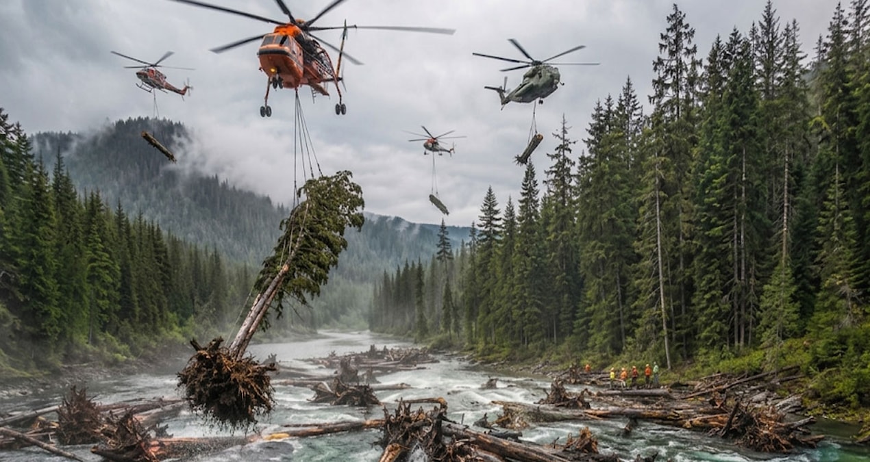900 tanesini helikopterle gökyüzünden bıraktılar: Tek amacı var