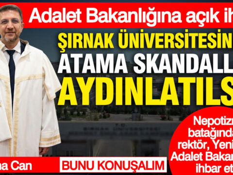 Adalet bakanligina acik ihbar sirnak universitesindeki atama skandallari aydinlatilsin 2Ew9Vdj2.jpg