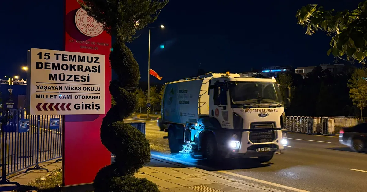 Ankara Keçiören’de NATO için temizlik mesaisi