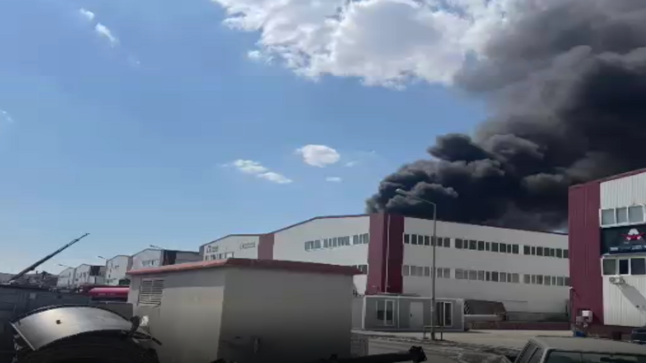 Ankara’da fabrika yangını
