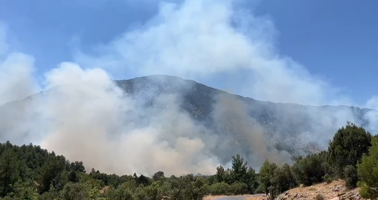 Antalya’da ormanlık alanda yangın! Ekiplerin müdahalesi sürüyor