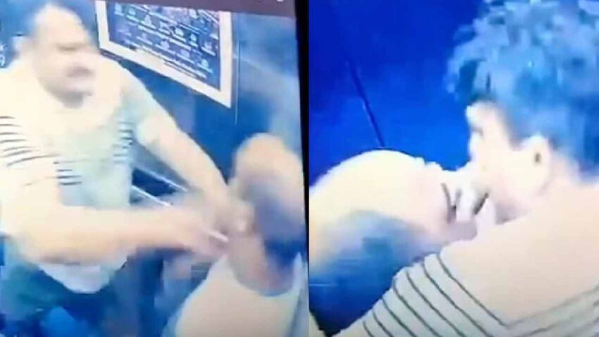 Asansor bir anda ringe dondu komsularin tekme tokat kavgasi kamerada QajdKwAW.jpg