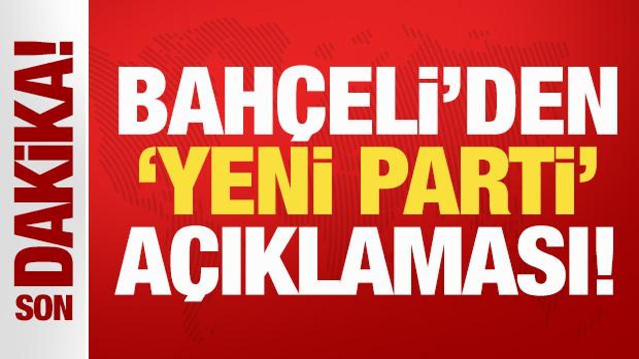Bahçeli’den ‘yeni parti’ açıklaması! Vekil sayısına göre Hazine yardımı almalı