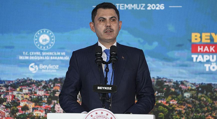 Bakan Kurum: Beykoz’da 25 mahallede bin 71 hak sahibine tapularını teslim ettik