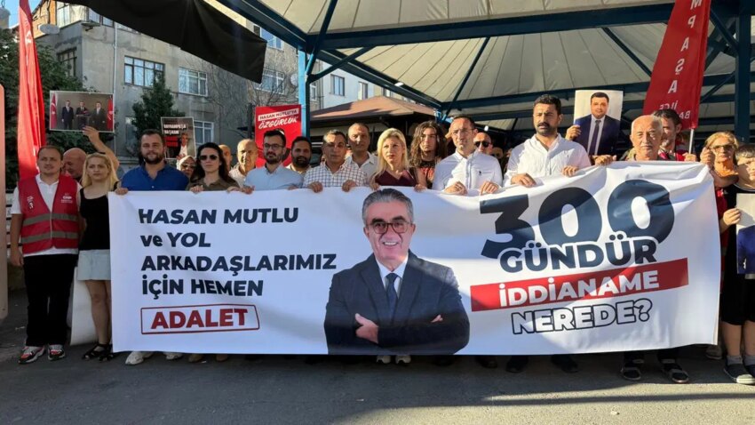 Bayrampasa belediye baskani hasan mutlunun tutuklulugunun 300 gununde adalet yuruyusu duzenlendi JOglC2sT.jpg