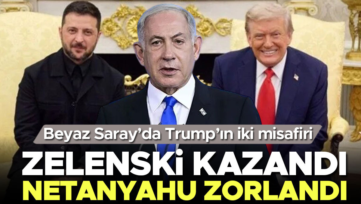 Beyaz Saray’da Trump’ın iki misafiri… Zelenski kazandı, Netanyahu zorlandı