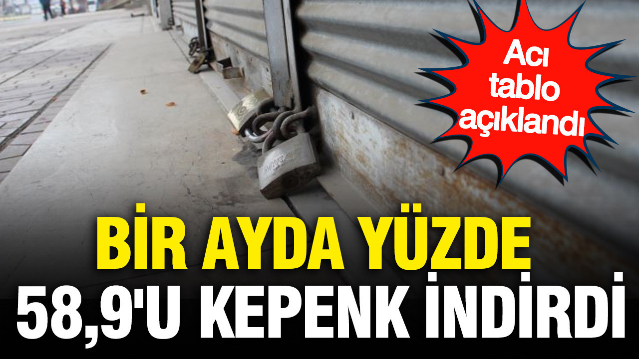 Bir ayda yüzde 58,9’u kepenk indirdi: TOBB açıkladı