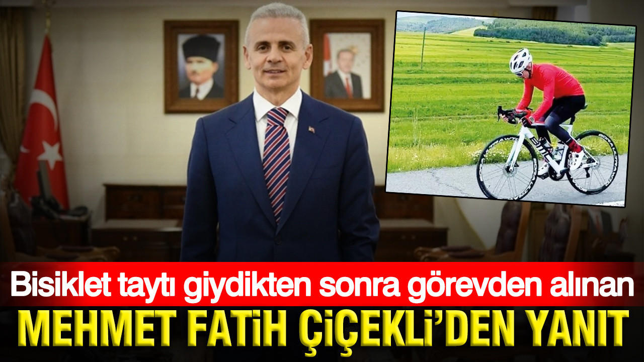 Bisiklet taytı giydikten sonra görevden alınan Mehmet Fatih Çiçekli’den yanıt: Pedal çevirmeye devam