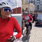 Bisiklet tayti uzerinden hedef alinmisti ardahan valisi mehmet fatih ciceklinin vedasina sporcular eslik etti KenkdPbC.jpg