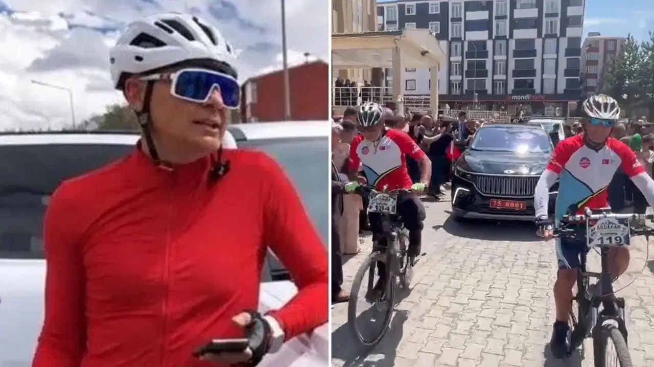Bisiklet tayti uzerinden hedef alinmisti ardahan valisi mehmet fatih ciceklinin vedasina sporcular eslik etti KenkdPbC.jpg