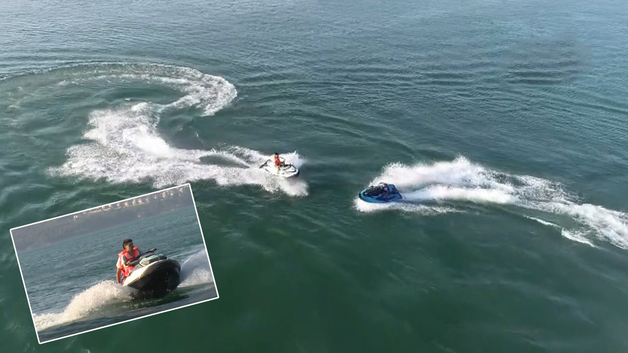 Bodrum değil Adana: Seyhan Baraj Gölü’nde jet ski çılgınlığı