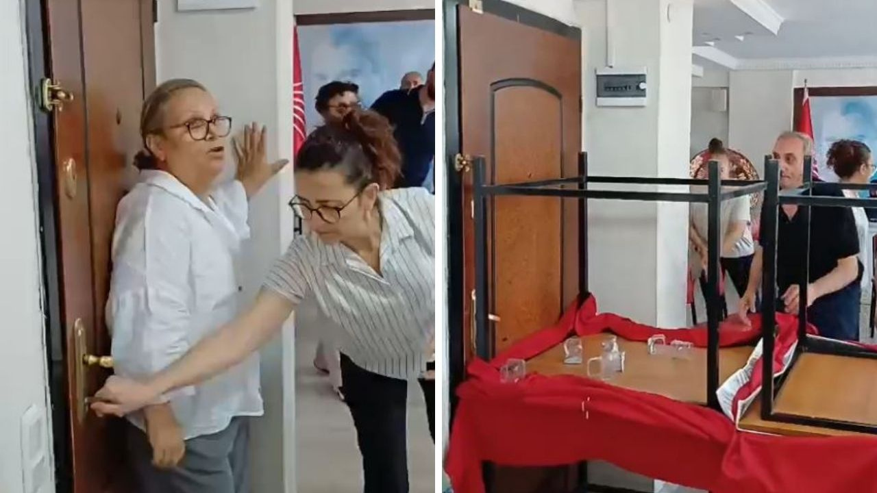 Butlan ataması il başkanlığı binasına dayandı! O yumrukladı seçilmişler barikat kurdu