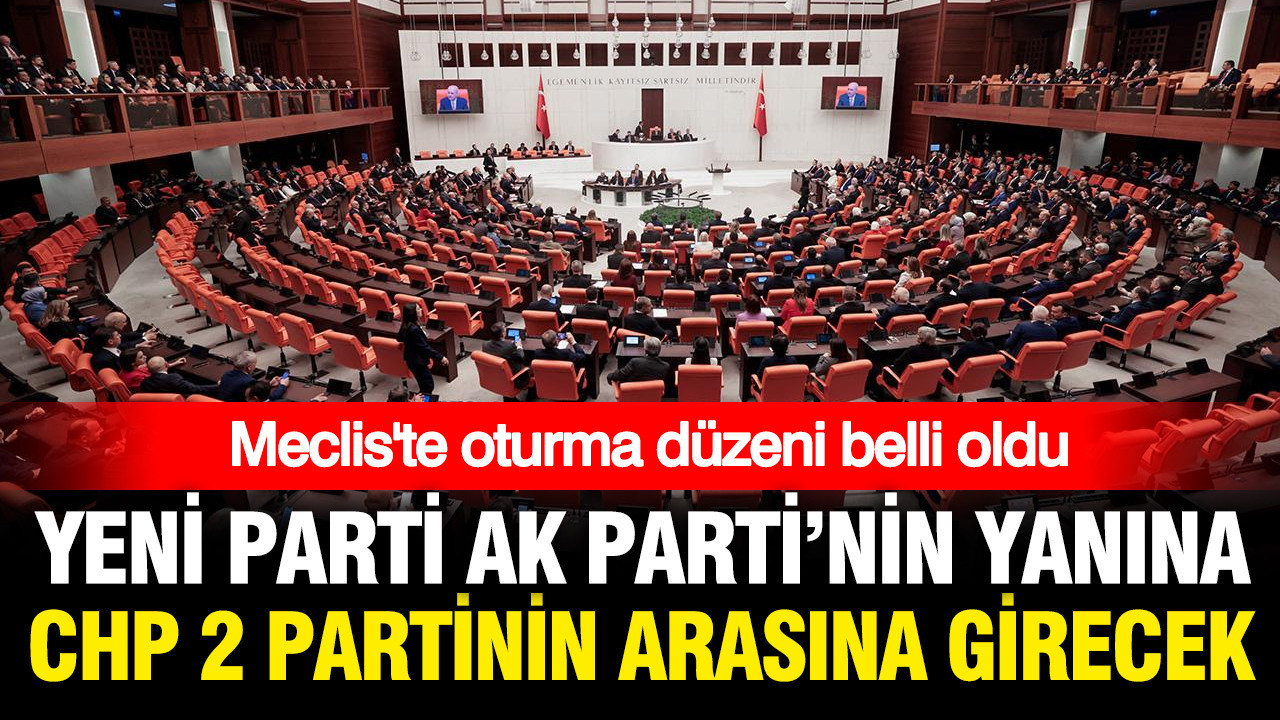 CHP, iki partinin arasına girecek: Meclis’te oturma düzeni değişti